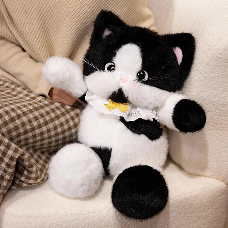 Big-eyed Calico Siamese Cat Plush Friends