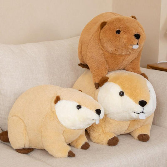 Billy & Willy the Fluffy Brown Beaver Plushie