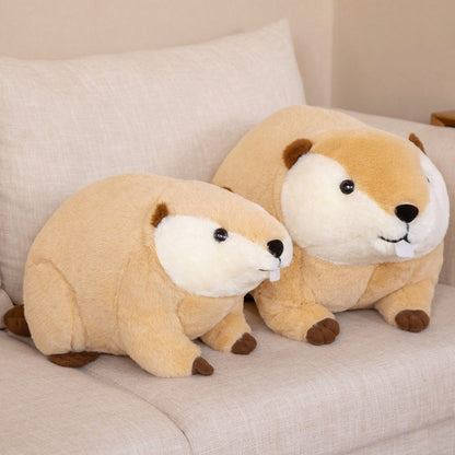 Billy & Willy the Fluffy Brown Beaver Plushie