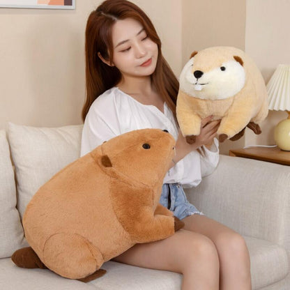 Billy & Willy the Fluffy Brown Beaver Plushie