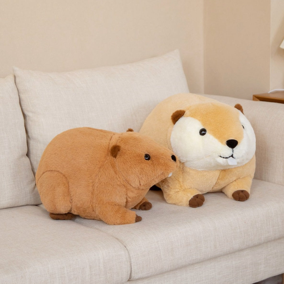 Billy & Willy the Fluffy Brown Beaver Plushie