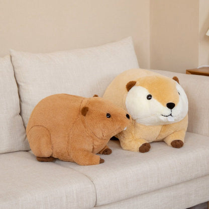 Billy & Willy the Fluffy Brown Beaver Plushie