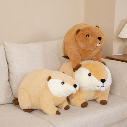 Billy & Willy the Fluffy Brown Beaver Plushie