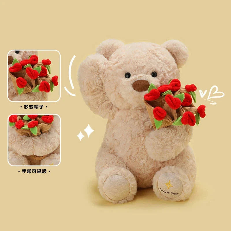 Bloomie & Maple the Rose Bear Plushies