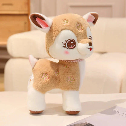 Blossom & Maple Kawaii Pink Brown Deer Plushies