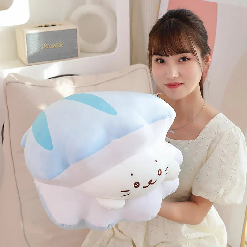 Blue Oyster White Seal Plushie