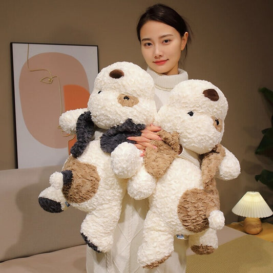 Alice & Georgina the Laying Spotty Dog Plushies