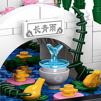 Bonsai Bamboo Tree Lake Scene Nano Building Set
