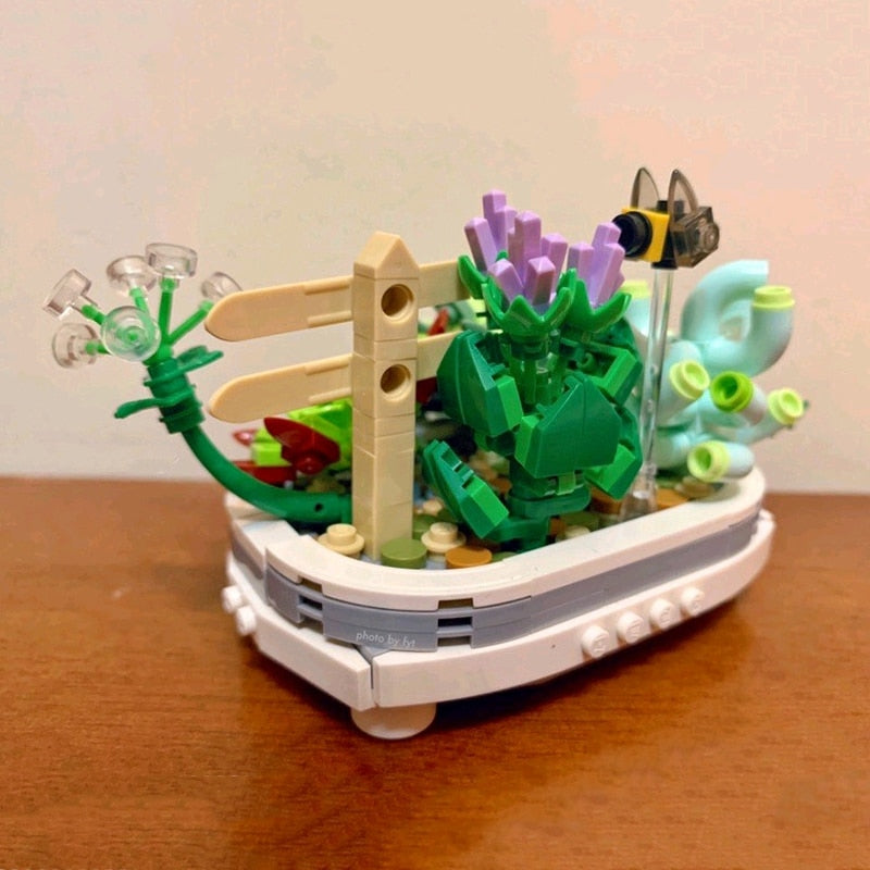 Bonsai Plant Pots Nano Building Set