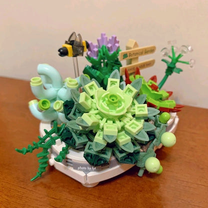 Bonsai Plant Pots Nano Building Set