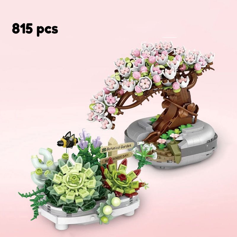 Bonsai Plant Pots Nano Building Set