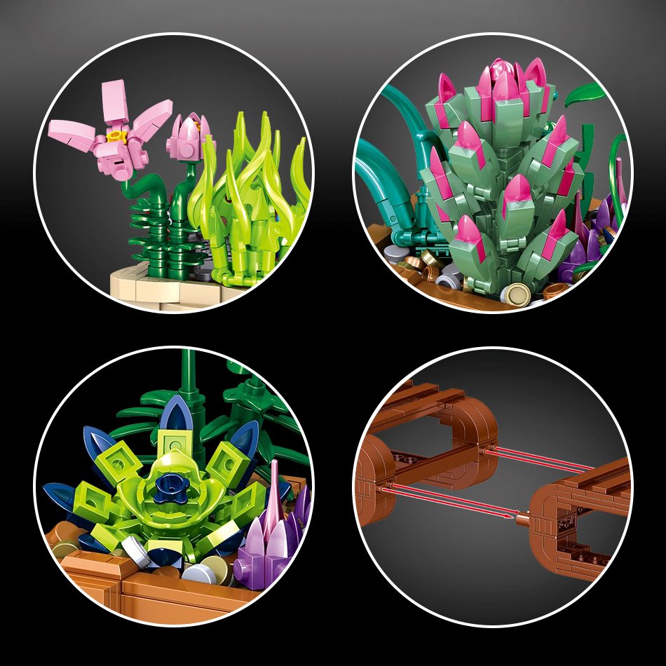 Bonsai Sakura Shrine Scenic Building Nano Sets Collection