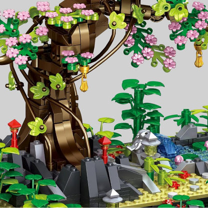 Bonsai Sakura Shrine Scenic Building Nano Sets Collection