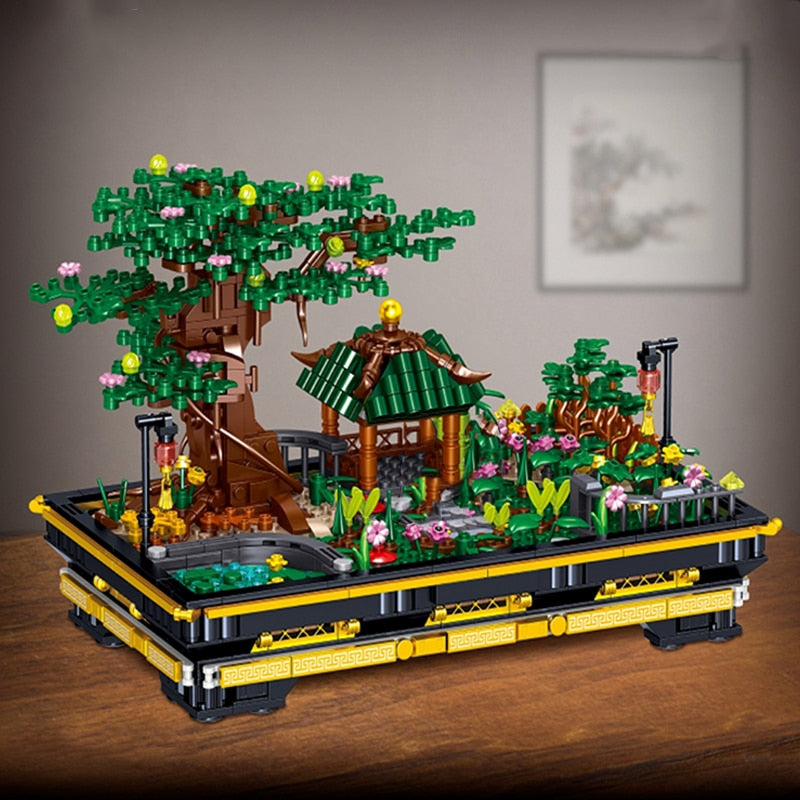 Bonsai Sakura Shrine Scenic Building Nano Sets Collection