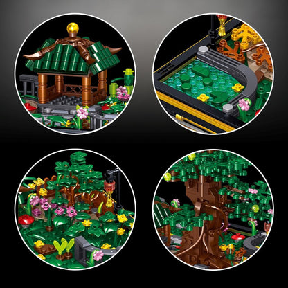 Bonsai Sakura Shrine Scenic Building Nano Sets Collection
