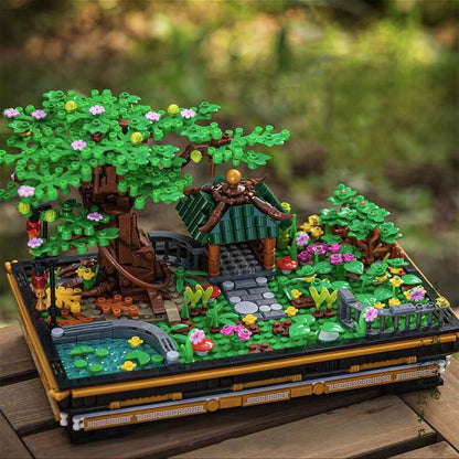 Bonsai Sakura Shrine Scenic Building Nano Sets Collection