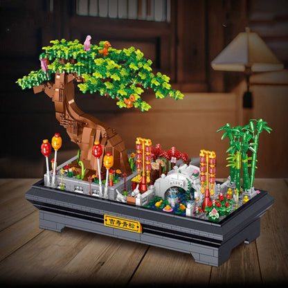 Bonsai Sakura Shrine Scenic Building Nano Sets Collection