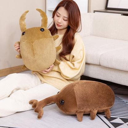 Brown Kawaii Dung Beetles Plushies