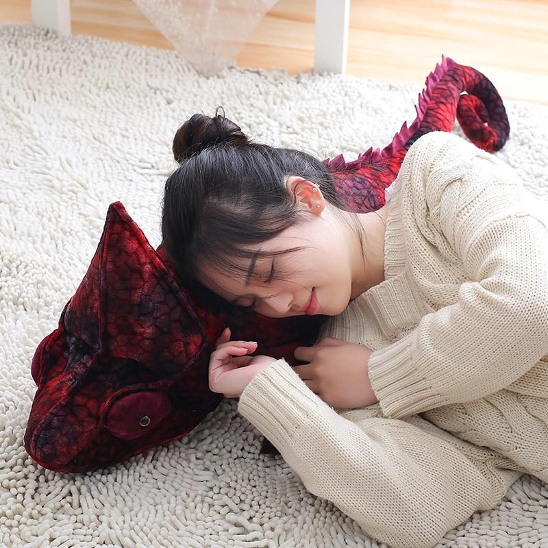 Brown & Red Chameleon Plush
