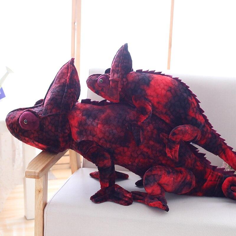 Brown & Red Chameleon Plush