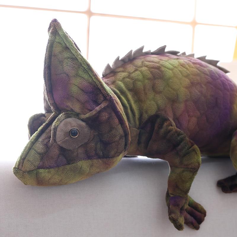 Brown & Red Chameleon Plush