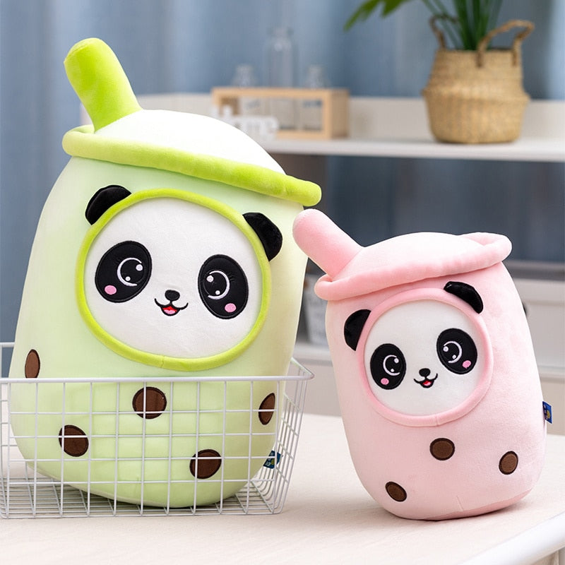 Bubble Tea Panda Family Plushies