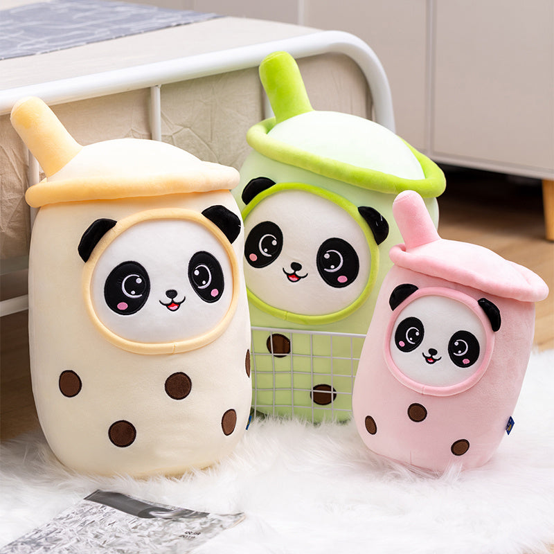 Bubble Tea Panda Family Plushies