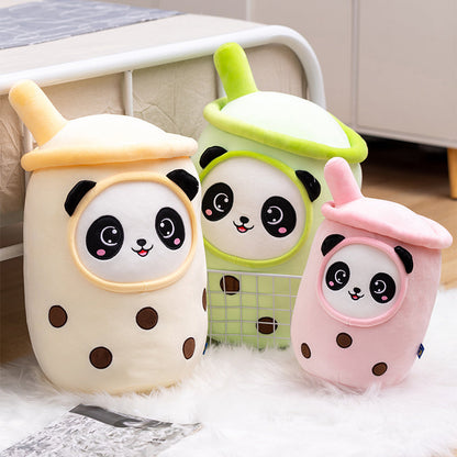 Bubble Tea Panda Family Plushies