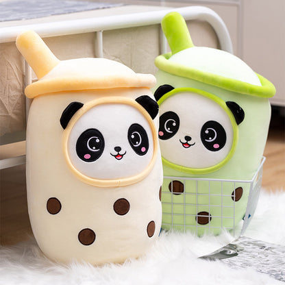 Bubble Tea Panda Family Plushies