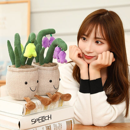 Fuzzy Fella Flower Pot Plush