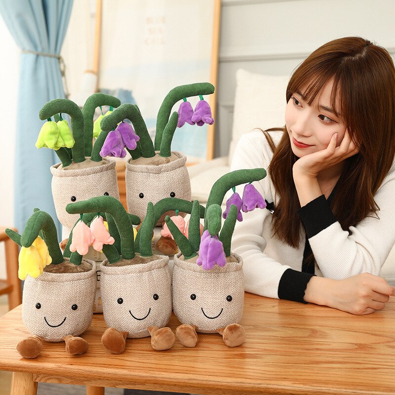 Fuzzy Fella Flower Pot Plush
