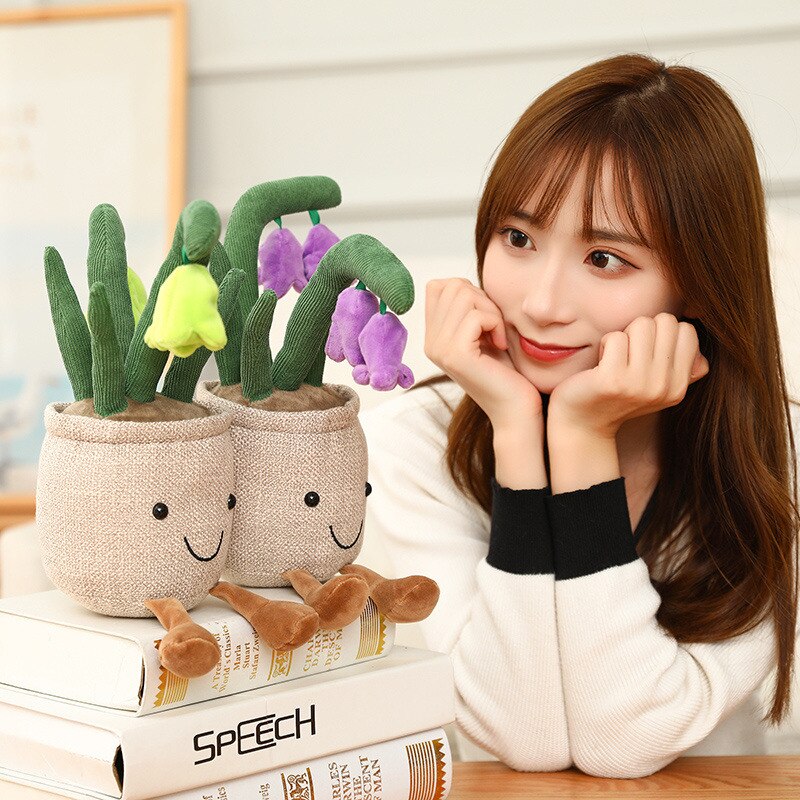 Fuzzy Fella Flower Pot Plush