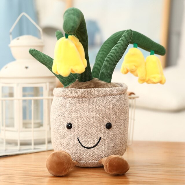 Fuzzy Fella Flower Pot Plush