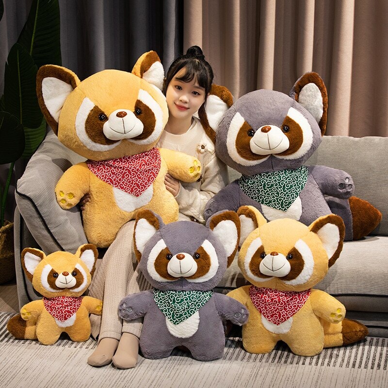Bushy and Buster the Raccoon Plushies