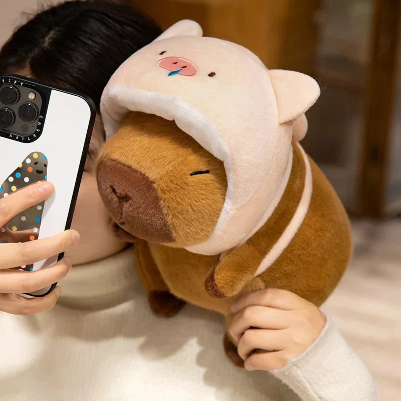 Capybara Animal Cosplay Hat Plushies