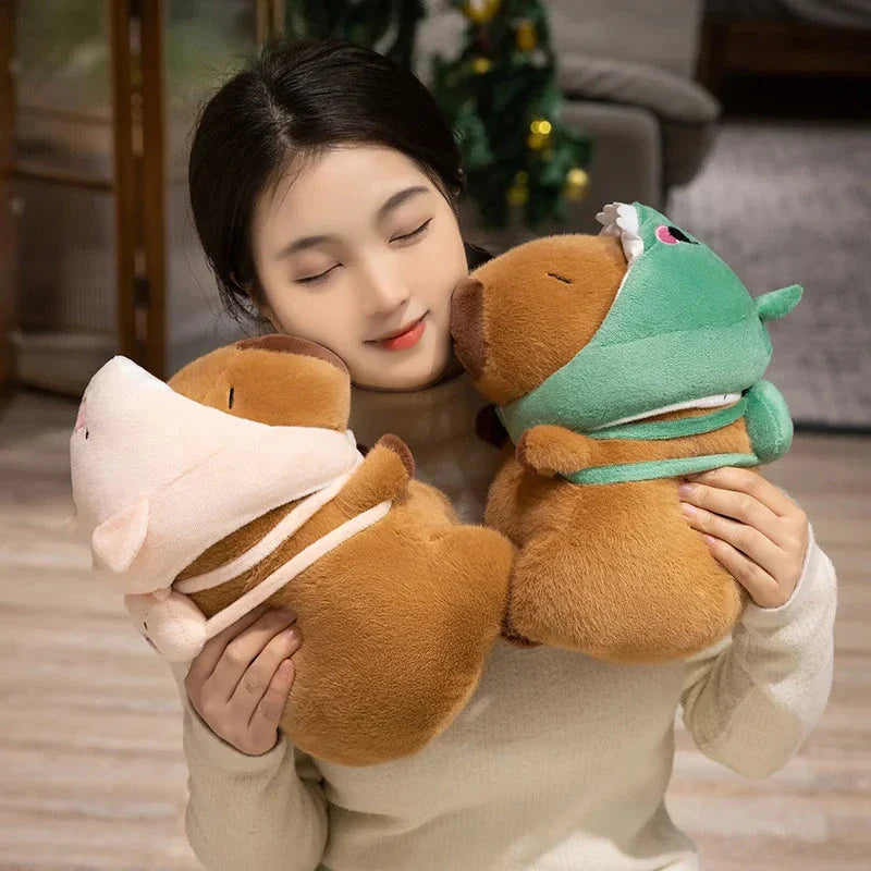 Capybara Animal Cosplay Hat Plushies