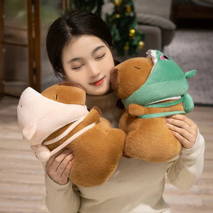 Capybara Animal Cosplay Hat Plushies