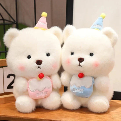 Capybara & Bear Happy Birthday Cake Plushies