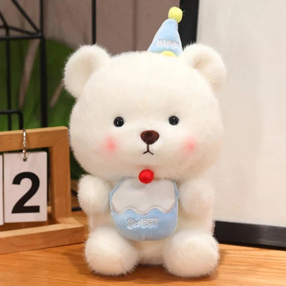 Capybara & Bear Happy Birthday Cake Plushies