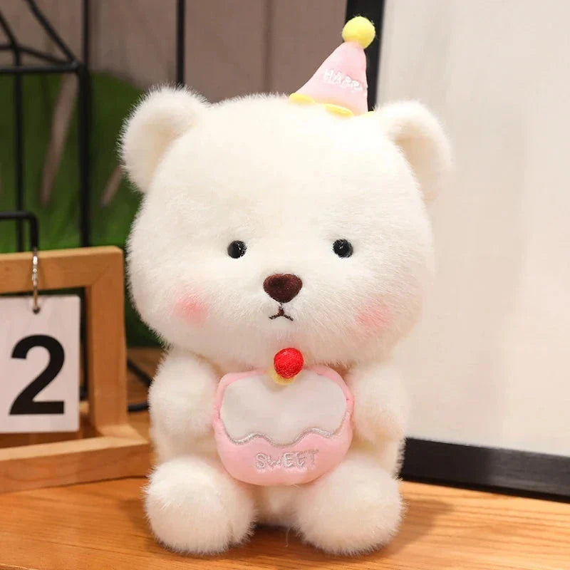 Capybara & Bear Happy Birthday Cake Plushies