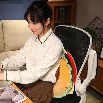 Capybara & Dog Hamburger Plushie Pillow