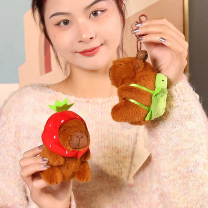 Capybara Keychain Pendant Plush