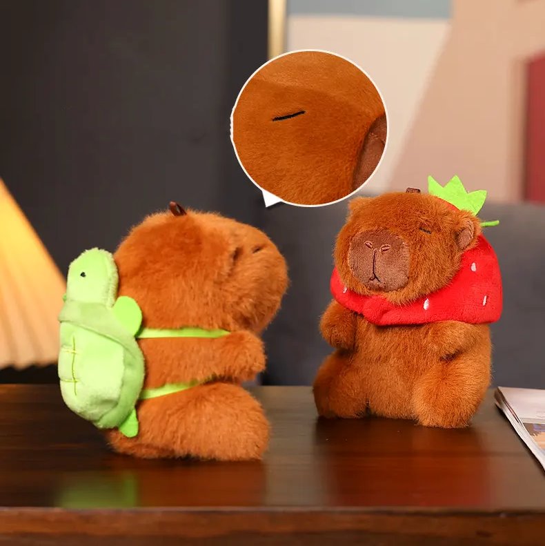 Capybara Keychain Pendant Plush