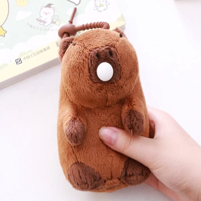 Capybara Keychain Pendant Plush