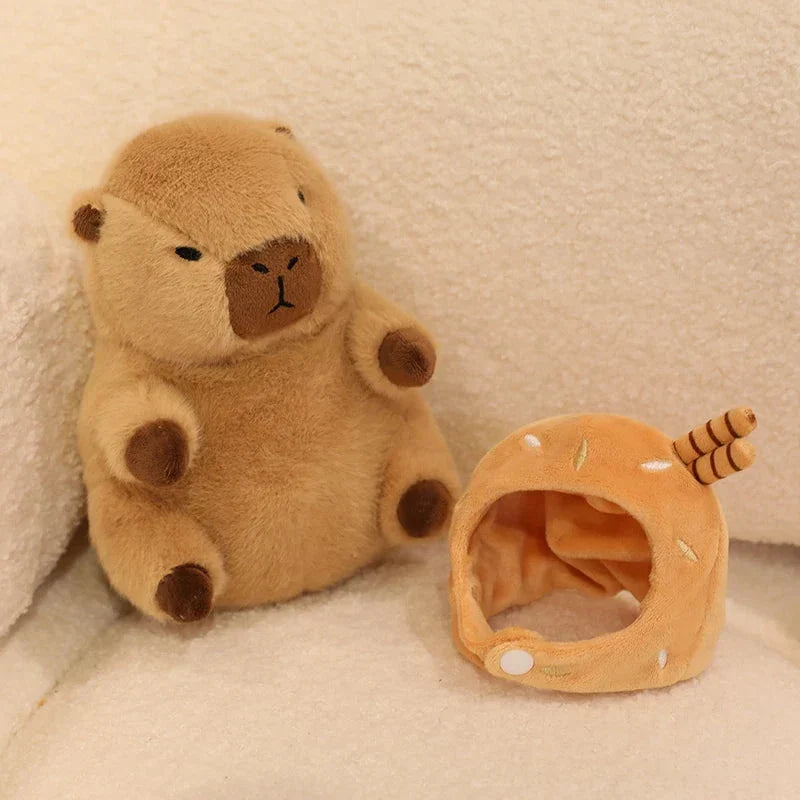 Capybara Soft Ice Cream Waffle Plush