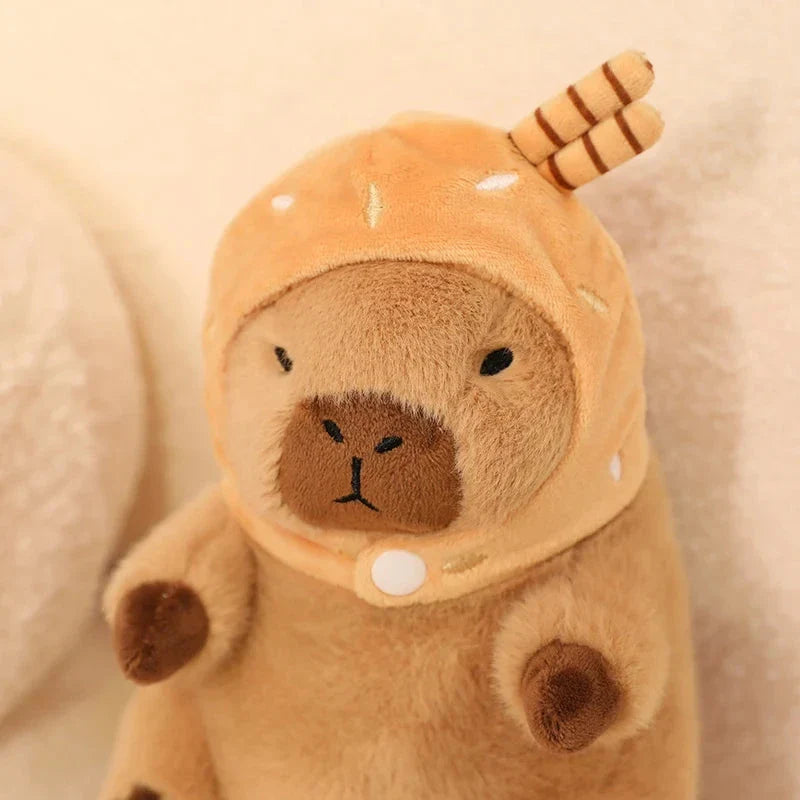 Capybara Soft Ice Cream Waffle Plush