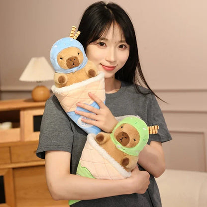 Capybara Soft Ice Cream Waffle Plush
