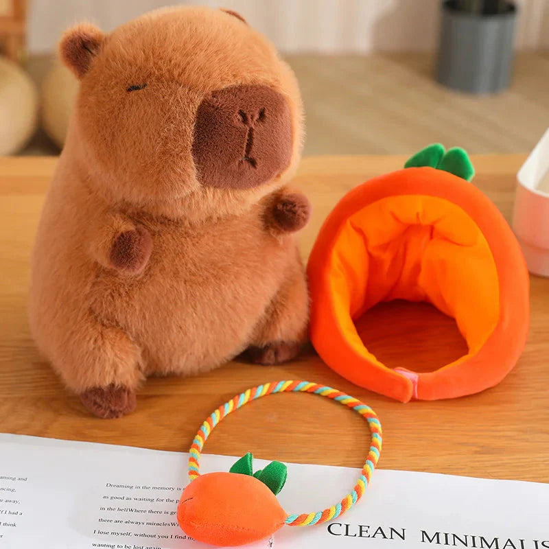 Capybara with Vegetable Hats Plushie