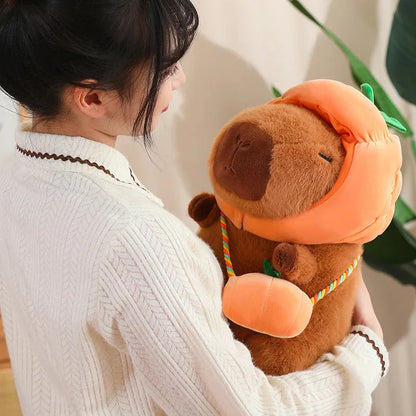 Capybara with Vegetable Hats Plushie