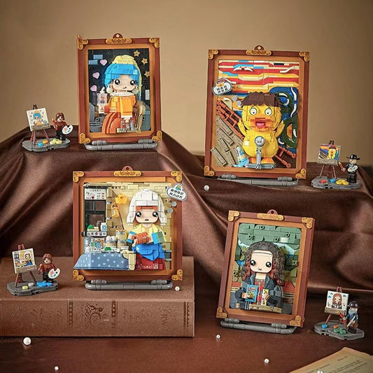 Caricature Famous Paintings Micro Building Blocks